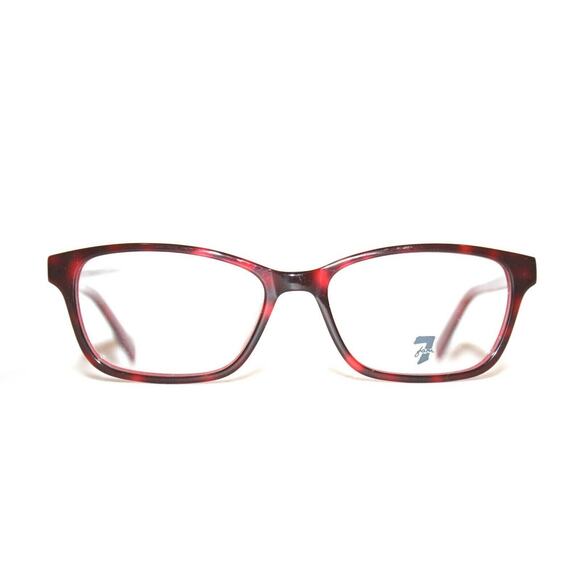 7 FOR ALL MAN KIND PINNACLES RED TORTOISE EYEGLASSES RX FRAMES 52 16 140 - Picture 2 of 3